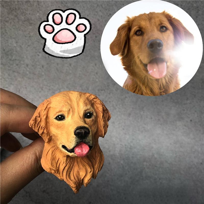 Custom dog face car air freshener — personalised gift for pet lovers