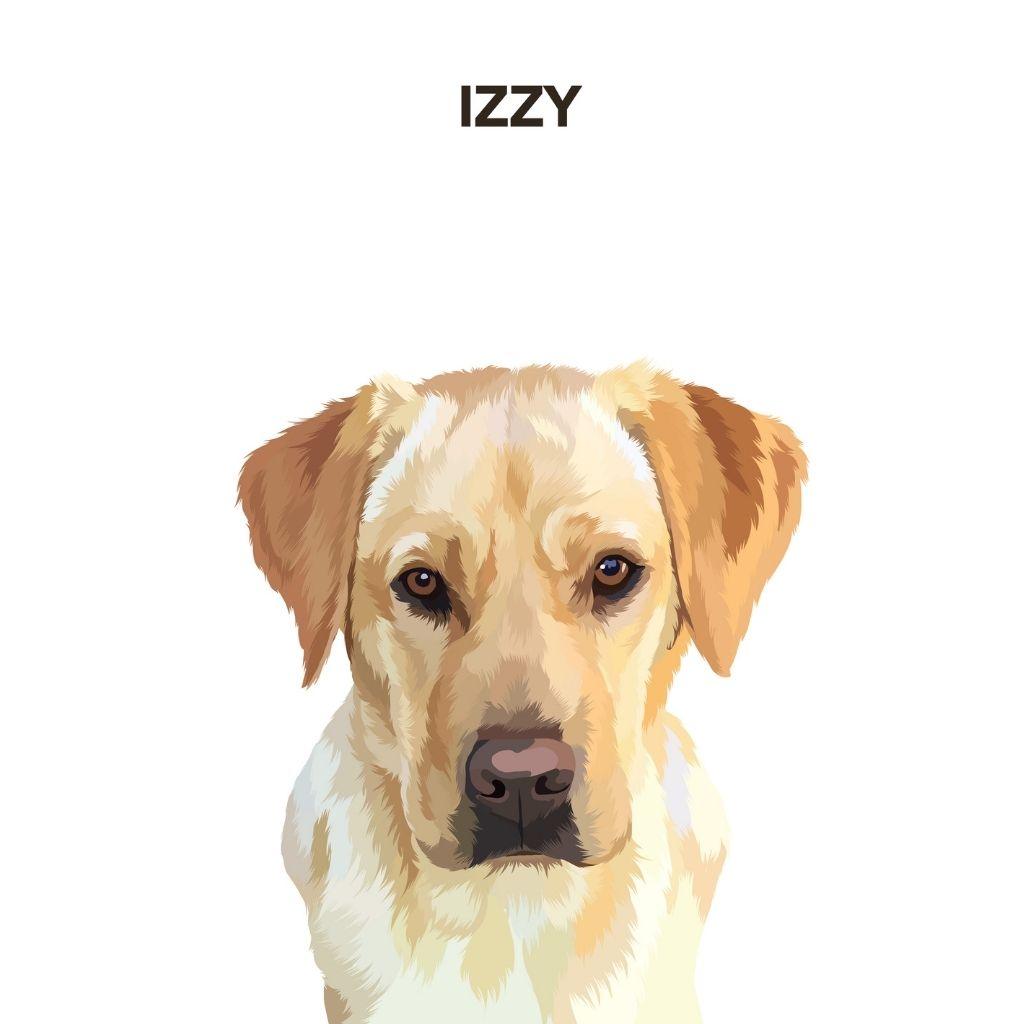 contemporary portrait — custom digital artwork from photo, personalised gift